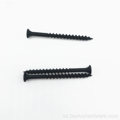 Tornillos de carpintería Tornillos negros de acero carbono